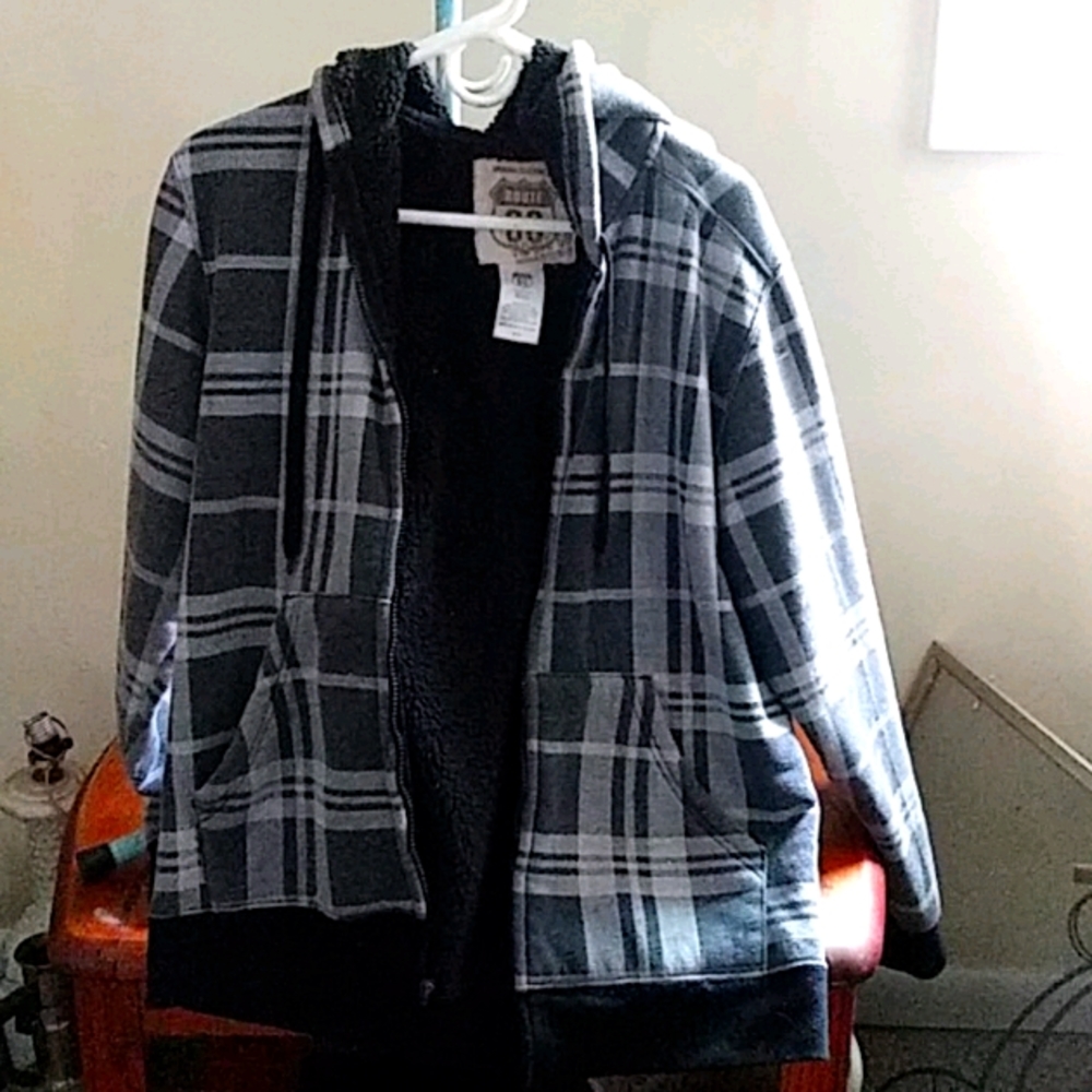 Mens wool lined coat